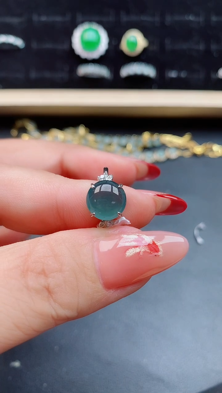 【闪购商品】翡翠戒指银S925镶嵌1212