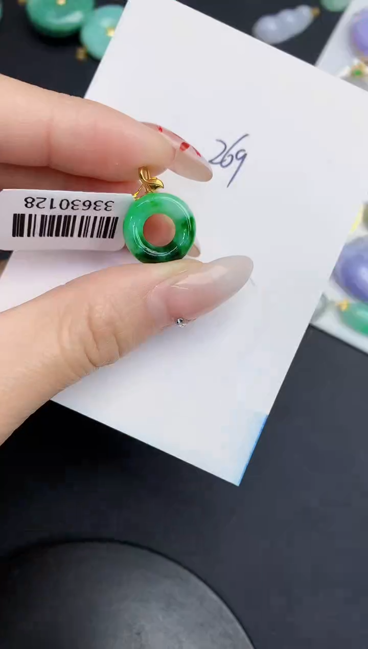 【闪购商品】翡翠颈饰18K金镶嵌000000000000