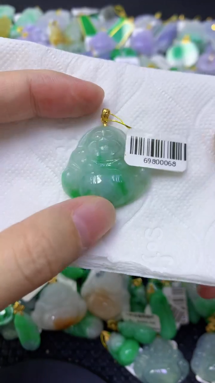 颈饰未镶嵌翡翠天然缅甸翡翠A货