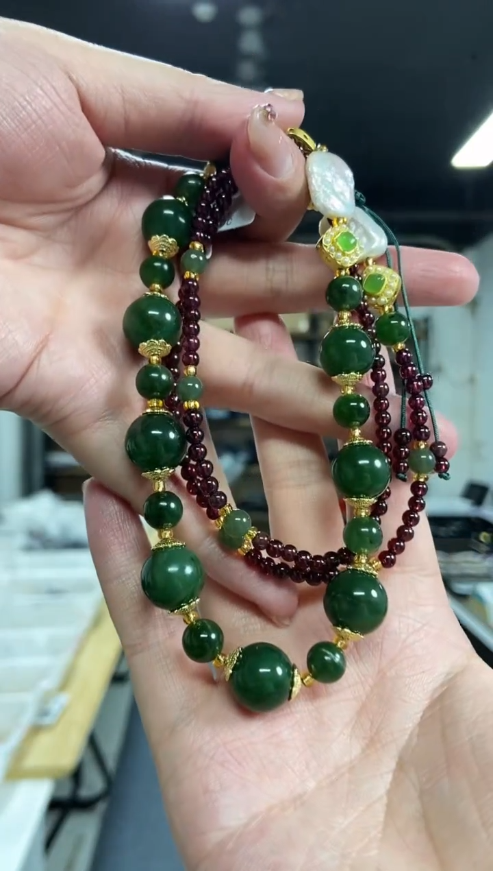 【闪购商品】和田玉项链未镶嵌多样性发其一颜色微差