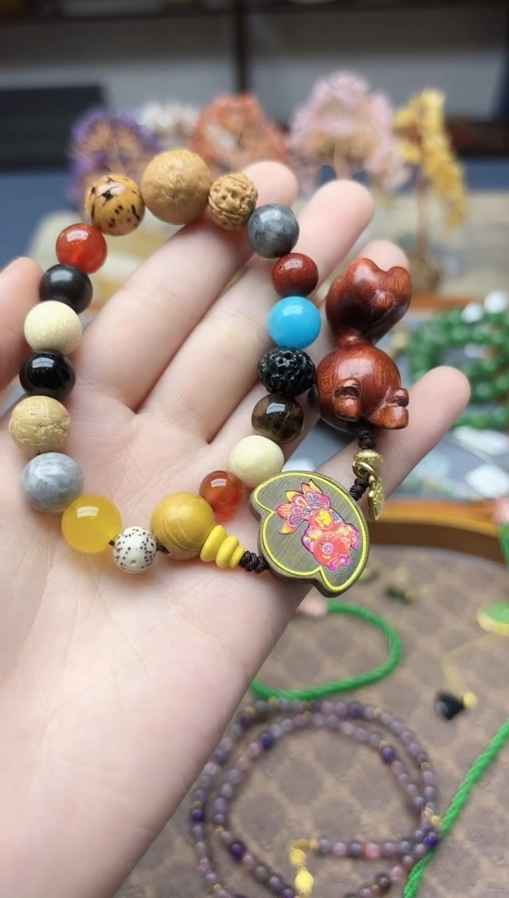 未镶嵌车挂玛瑙/玉髓玛瑙手捻ZD