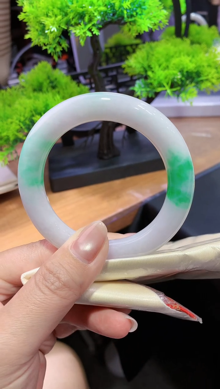 未镶嵌手镯翡翠q104天然A货缅甸翡翠57