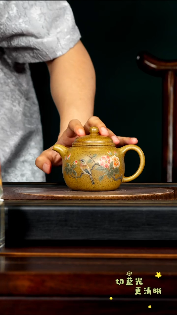 茶壶紫砂宜兴紫砂YJB 柴烧 匏尊300cc