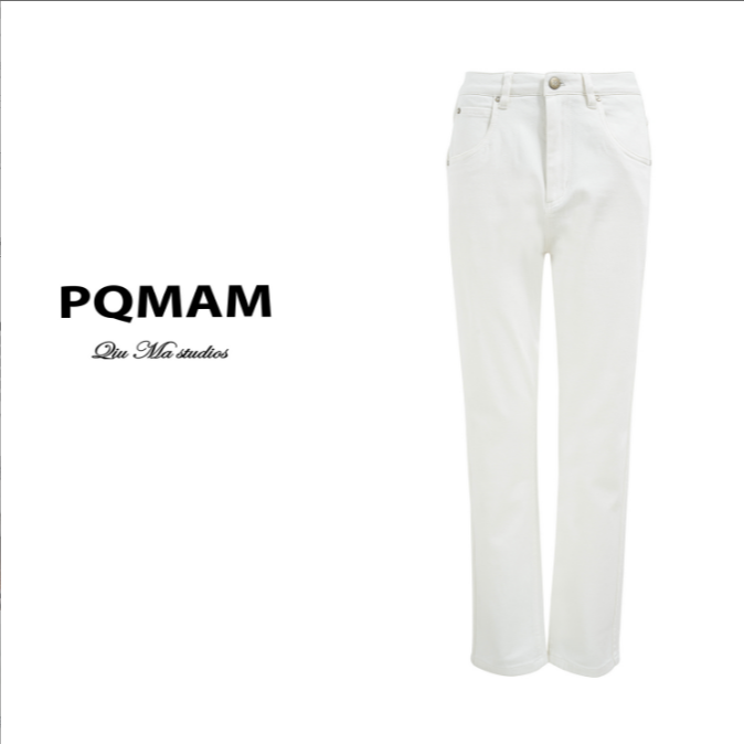PQMAM白色神裤 ju舒服 土耳其进口弹力牛仔裤（喜欢包腿选小一码）