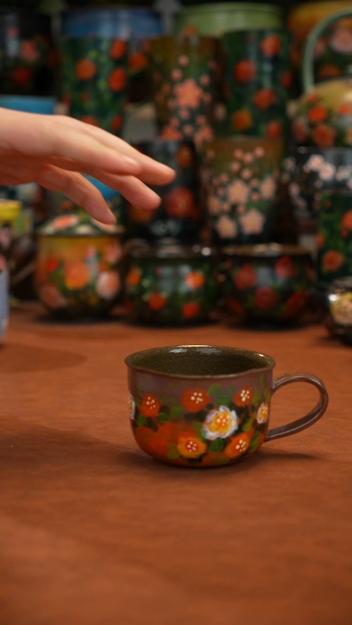 油画   釉下彩   杯子