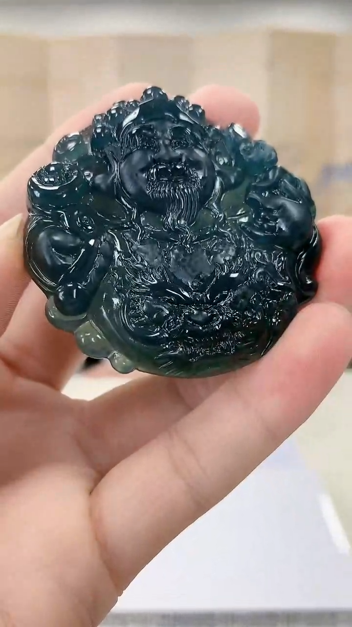 【闪购商品】定制翡翠未镶嵌5152bb-毛货挂件125