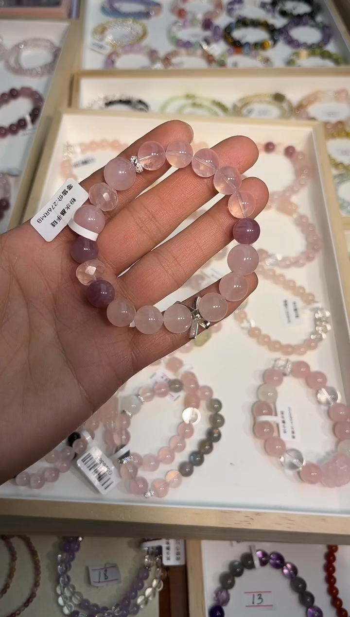 【闪购商品】水晶手链未镶嵌粉晶