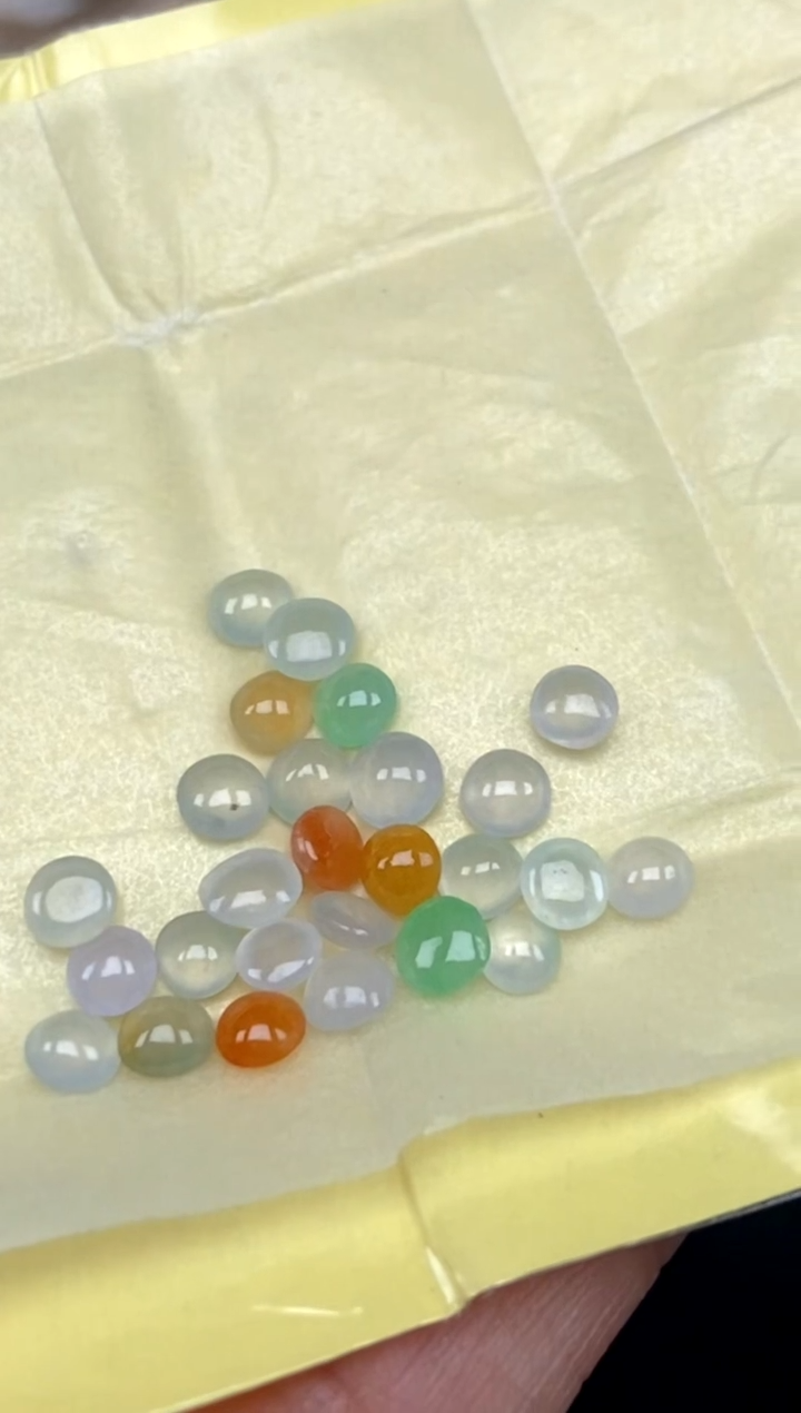 未镶嵌裸石翡翠4天然缅甸A货翡翠蛋面