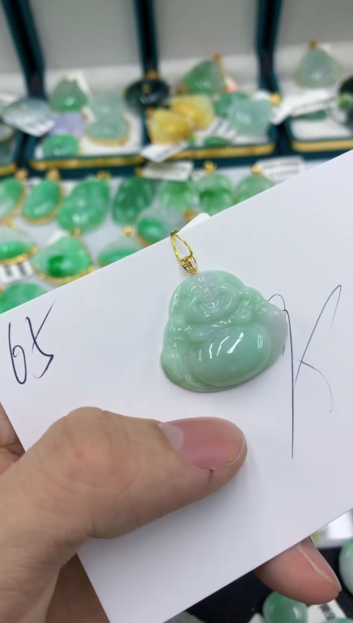 【闪购商品】翡翠颈饰18K金镶嵌翡翠