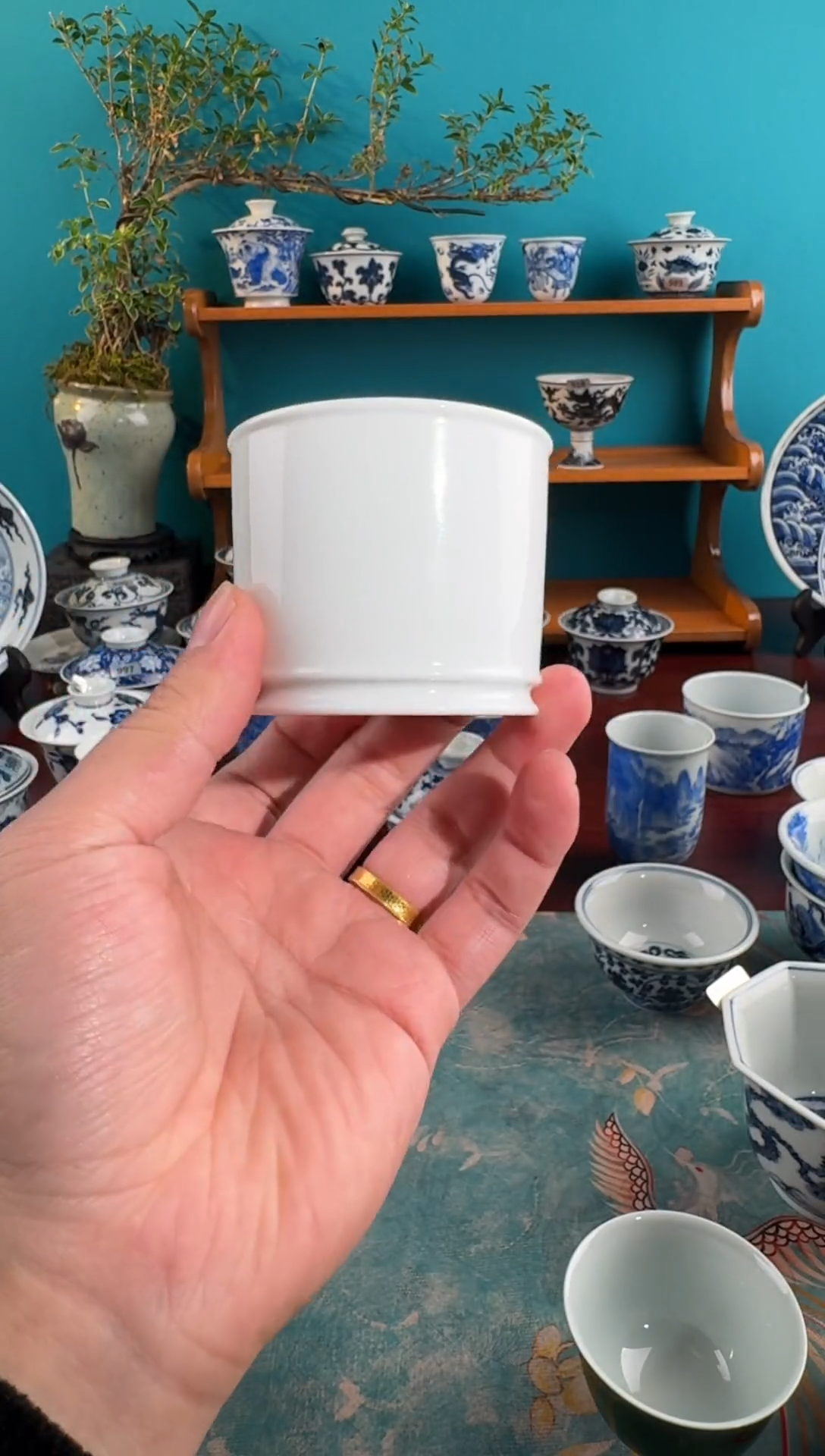 ??不二说瓷纯手绘杯