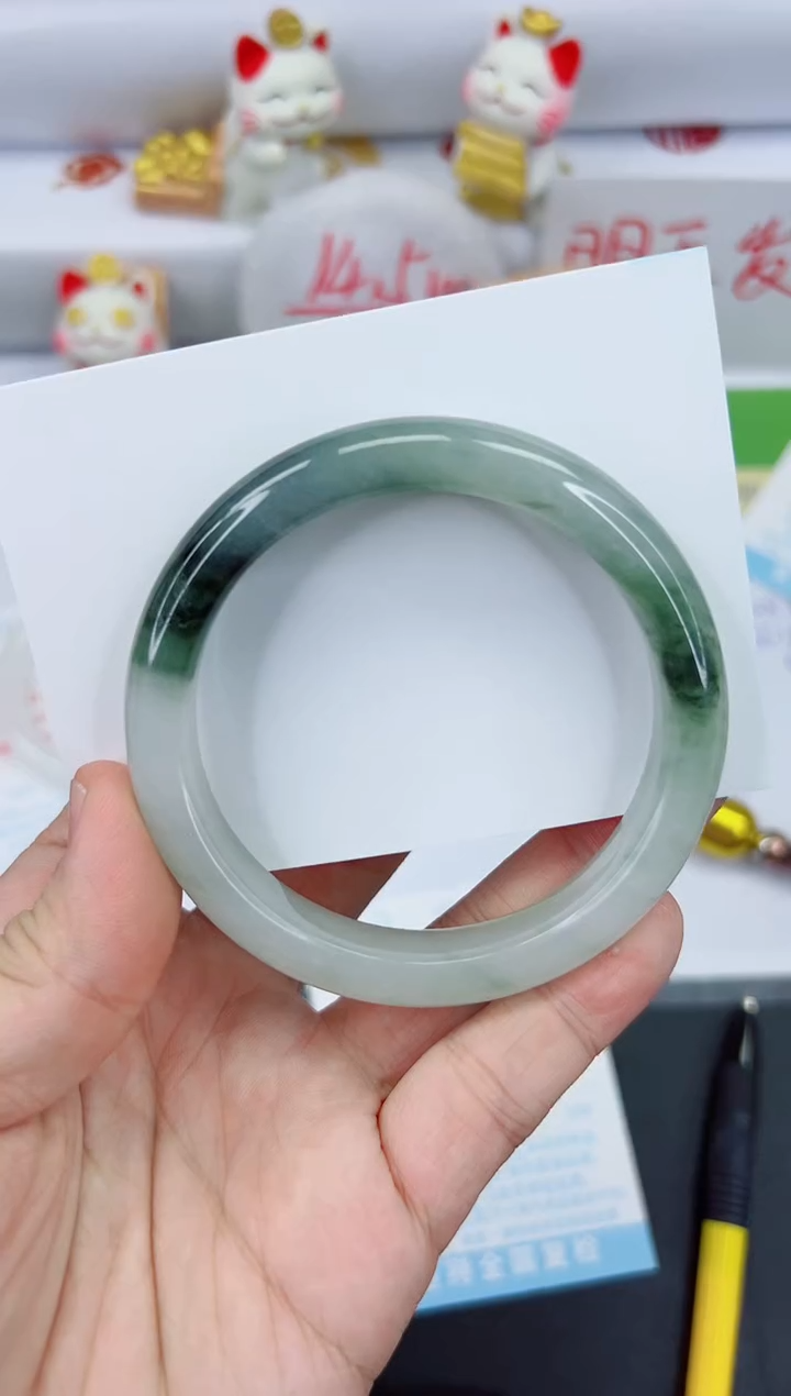 【闪购商品】石英质玉手镯未镶嵌3496-59.5