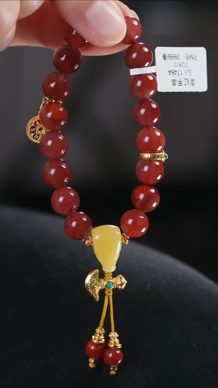 【闪购商品】南红玛瑙手串未镶嵌设计@@SJL1748A