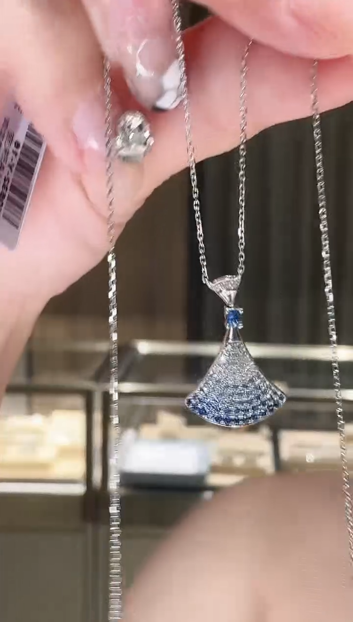 铂Pt950镶嵌项链钻石AF0767-PT-45