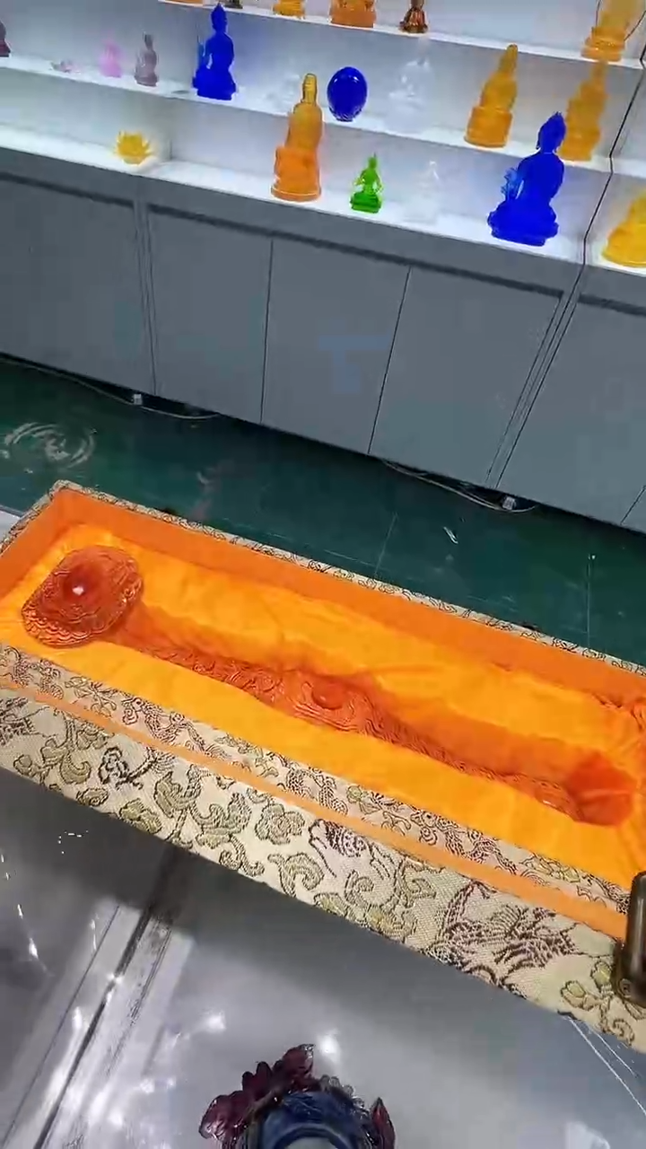 手工艺品琉璃古法琉璃大如意摆件