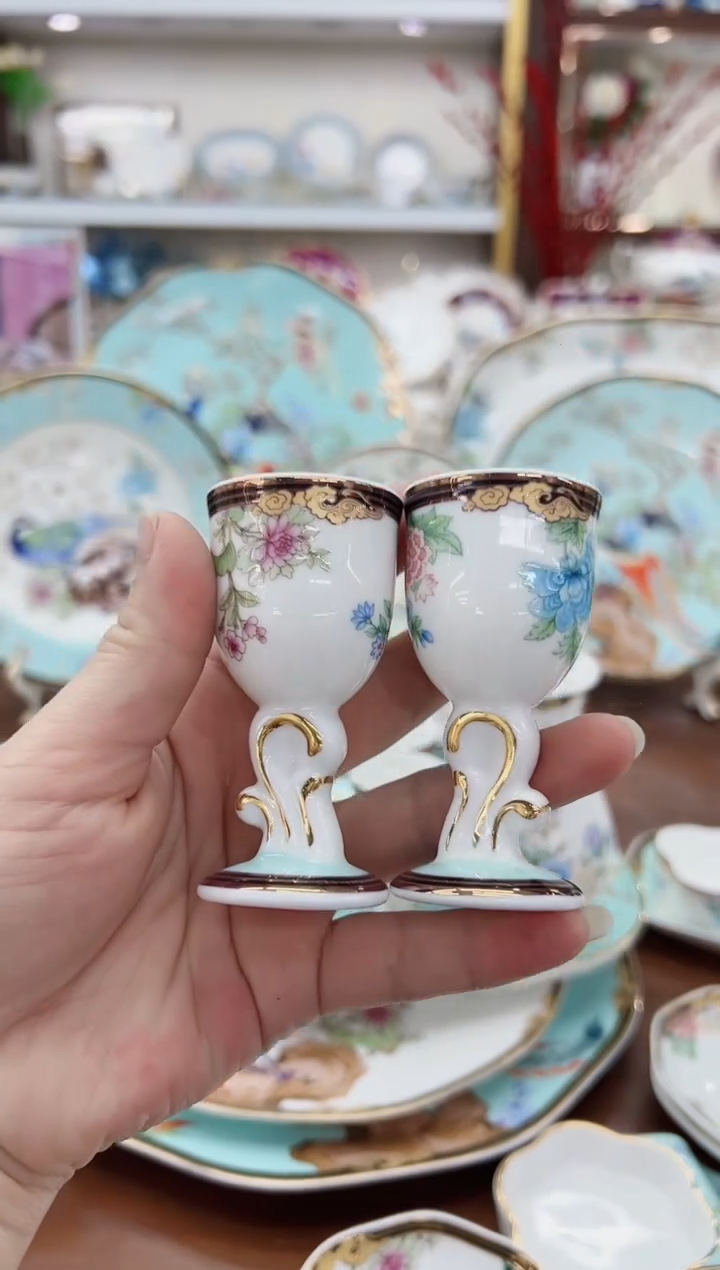 【闪购商品】骨瓷2个酒杯