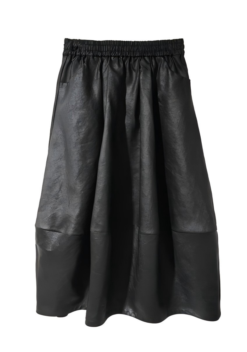 黑色高端香云纱半身裙夏季宽松休闲真丝裙子DLF-887377