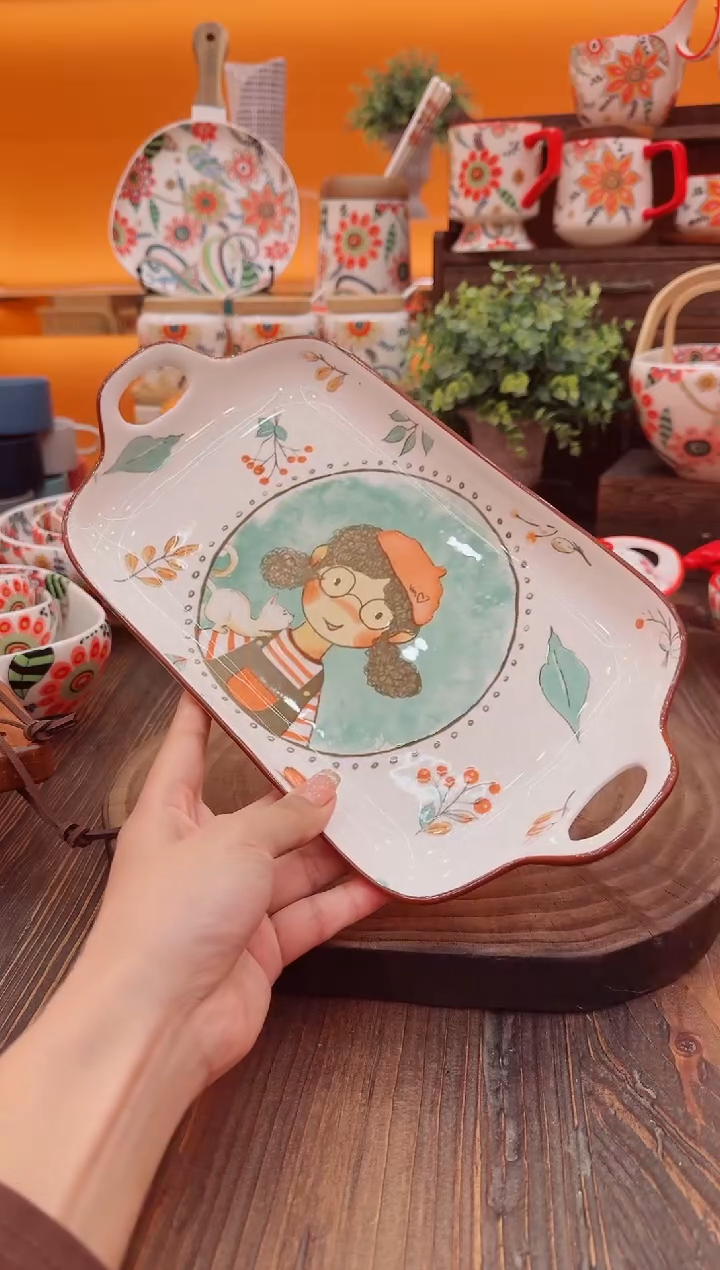罐景德镇陶瓷餐具碗碟盘子