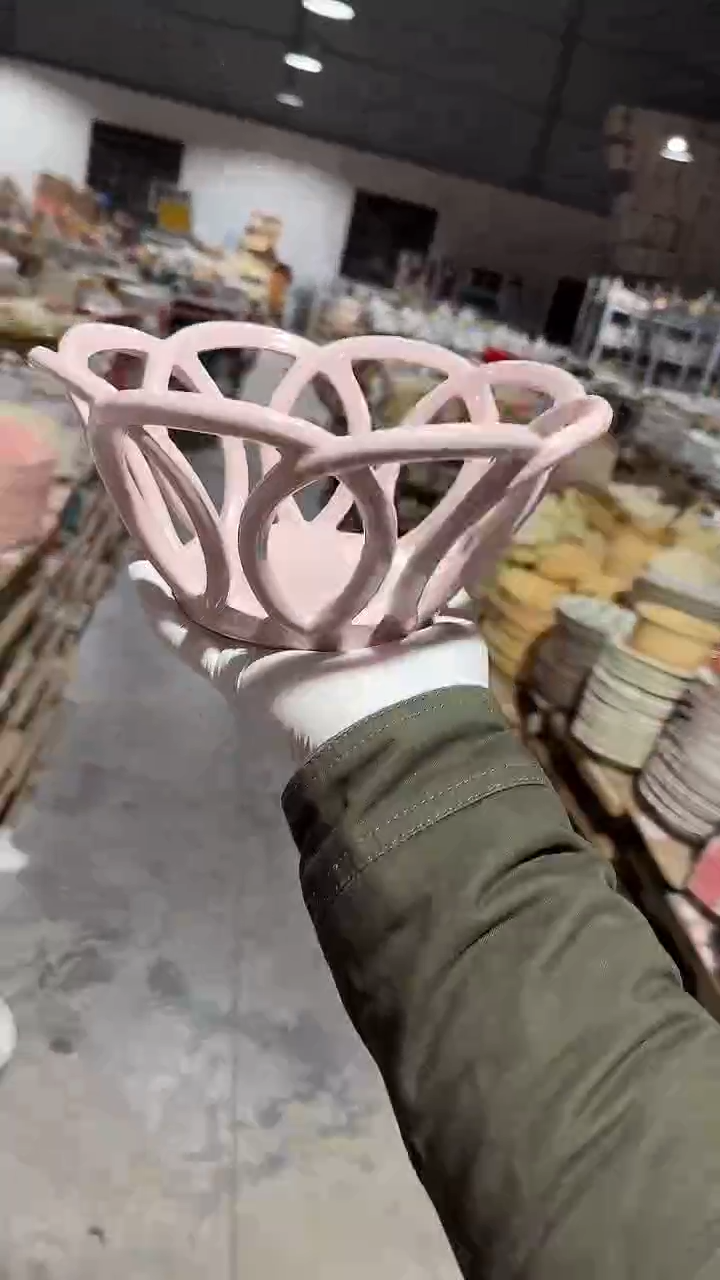 陶瓷镂空碗微瑕 凑满20元包邮