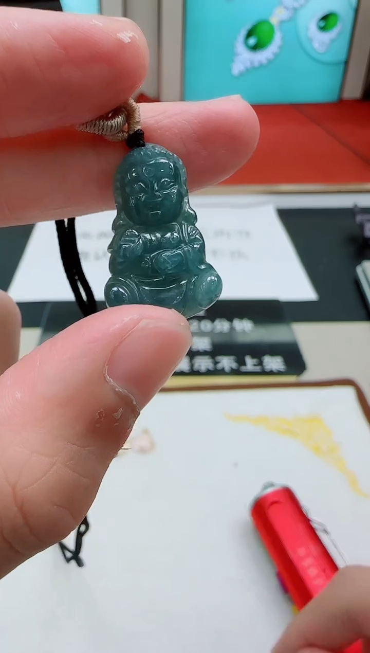 颈饰未镶嵌翡翠LX翡翠宝宝佛吊坠GLL-多样性发其一