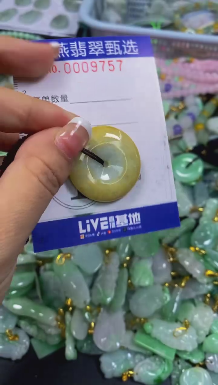 翡翠未镶嵌颈饰闪购0009757