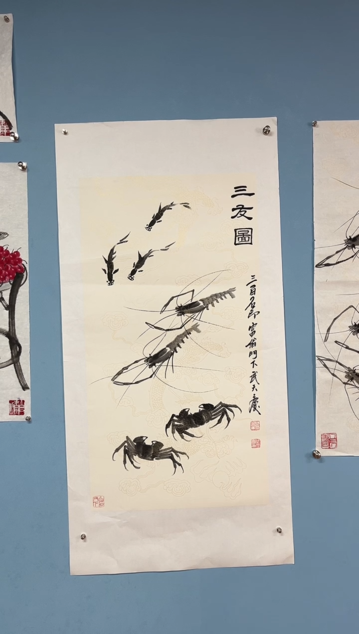 【闪购商品】国画武天庆三友图