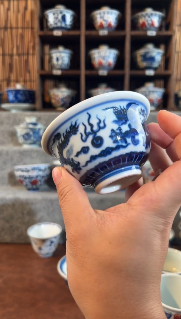 【闪购商品】828天禄言瓷手绘茶器天花板