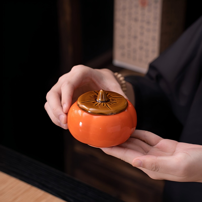 D346-柿子柿柿如意茶叶罐