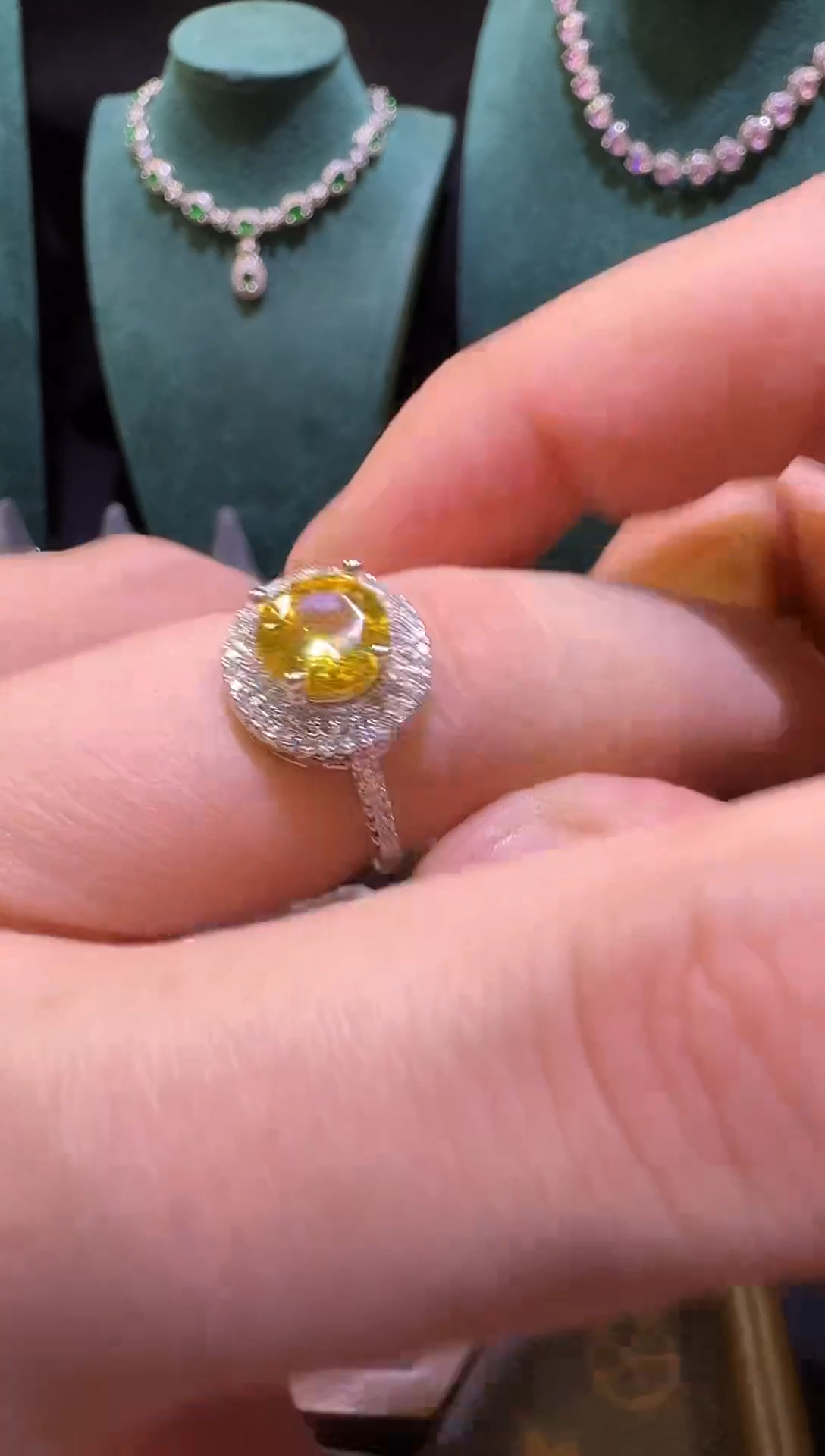 未镶嵌戒指黄晶黄水晶戒指