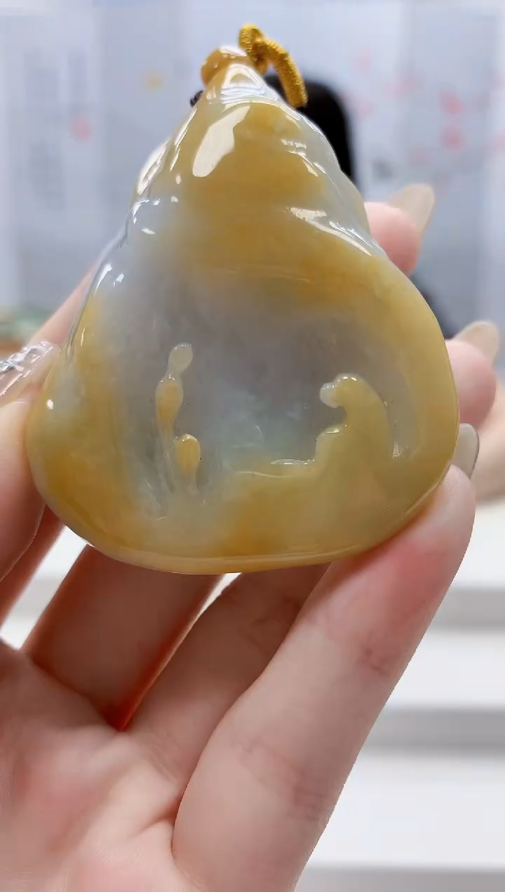 未镶嵌定制翡翠4852jw-毛货挂件33