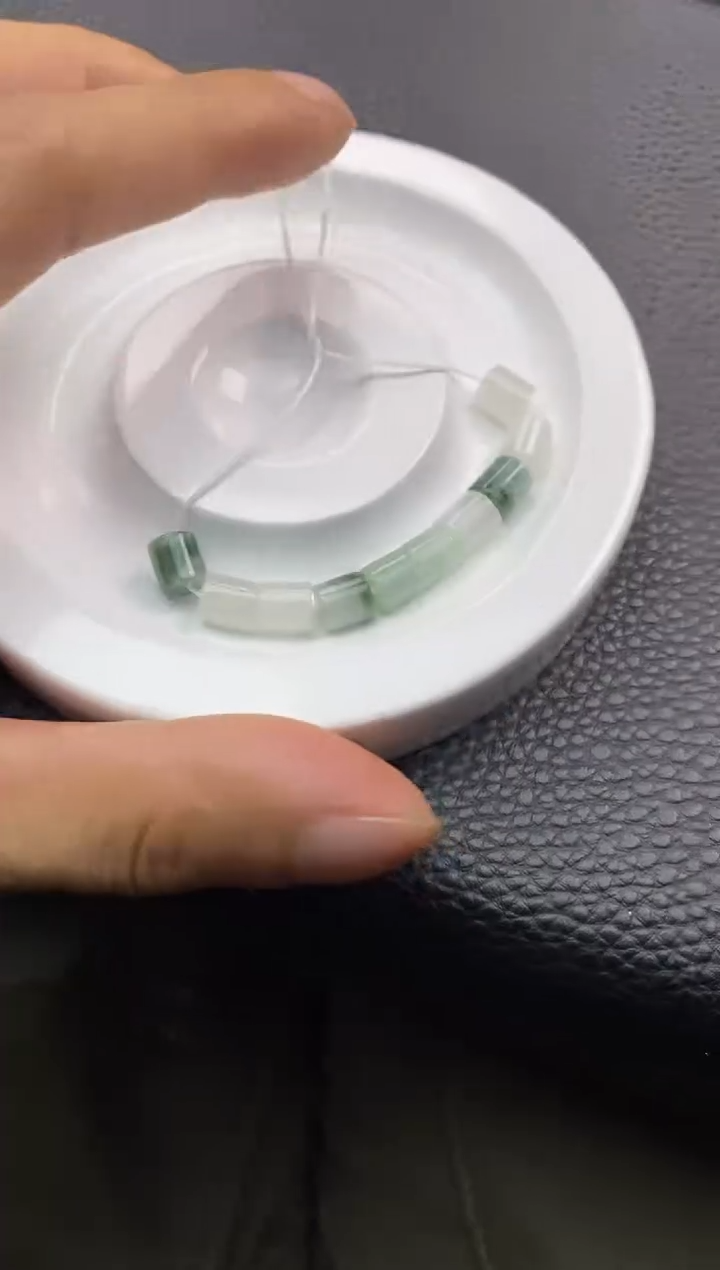 翡翠散珠21天然A货翡翠散珠卡6+