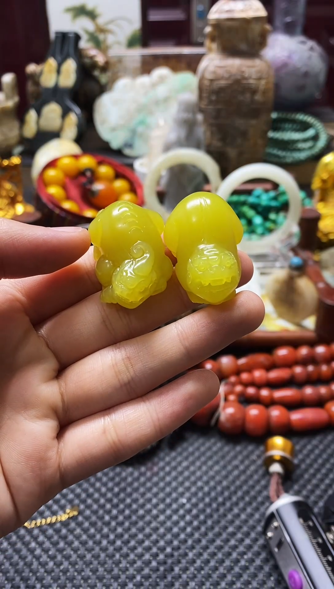 未镶嵌和田玉挂件存*358