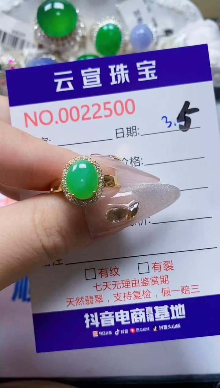 【闪购商品】翡翠戒指银S925镶嵌/2500