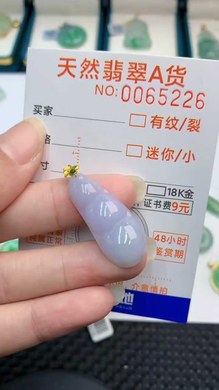 【闪购商品】翡翠颈饰18K金镶嵌            8