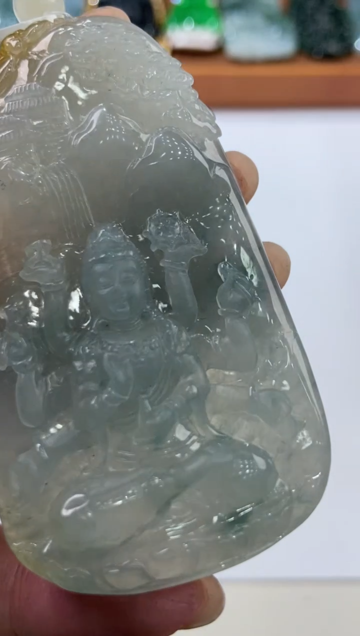 翡翠未镶嵌挂件2202811  