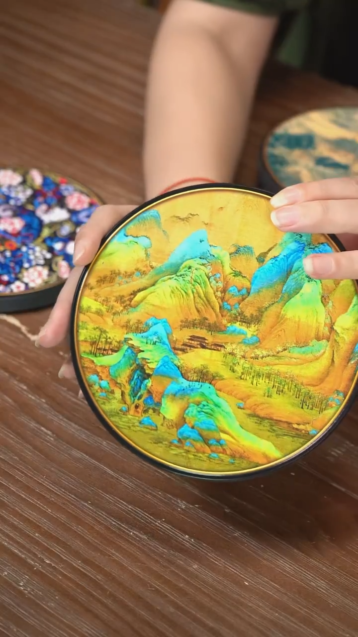 壹藏贰宝千里江山大垫子一片