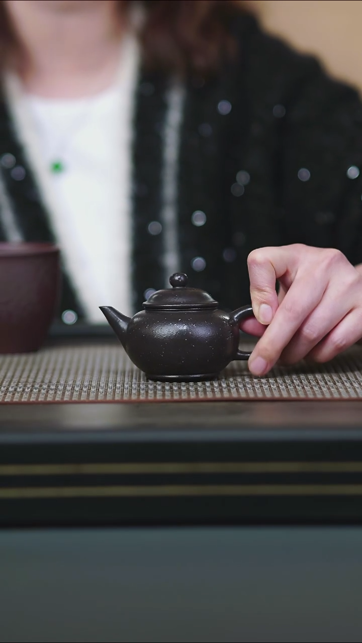 茶壶紫砂粗砂朱泥唔灰小水平110cc