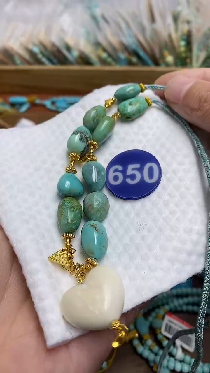 【闪购商品】绿松石项链银S925镶嵌650