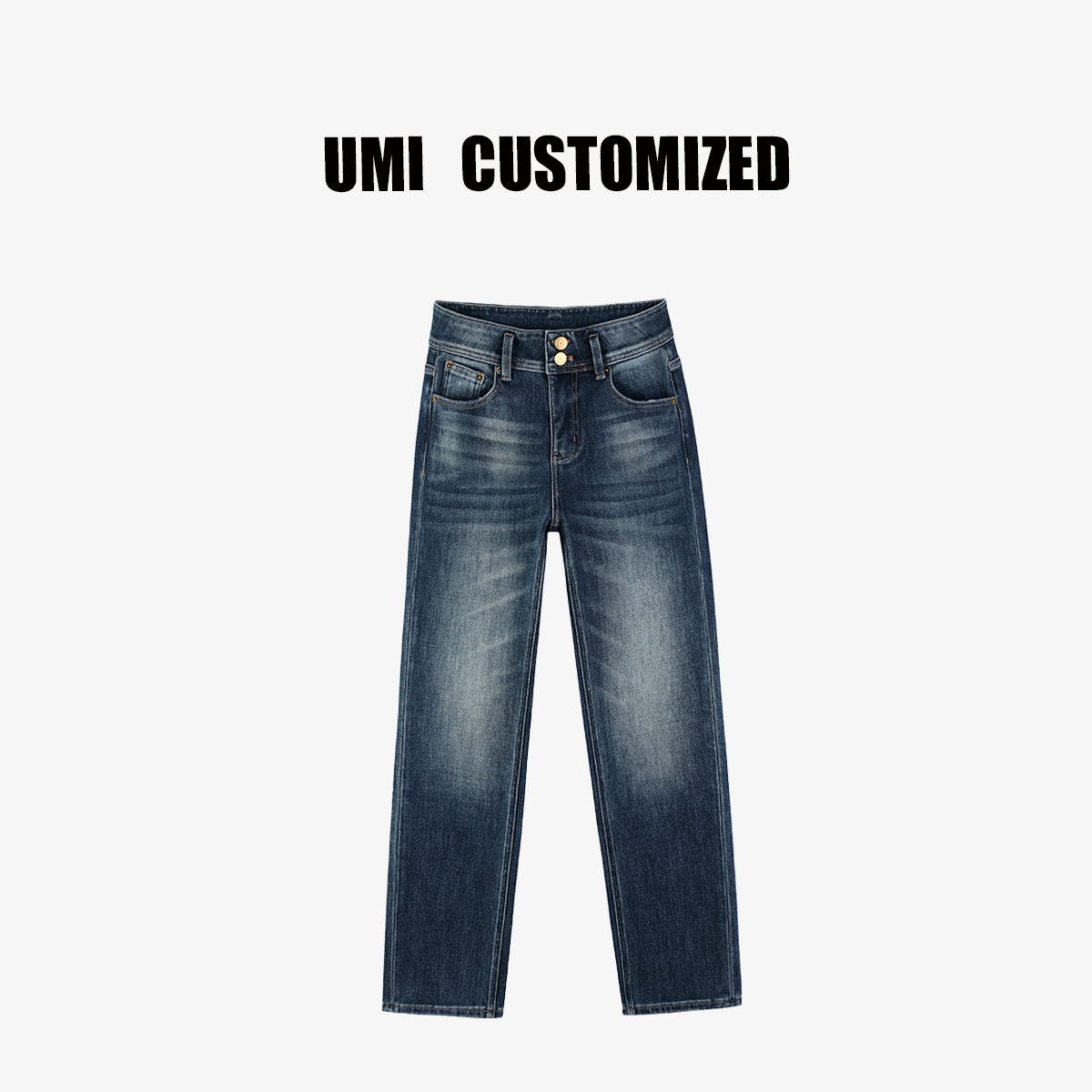 【UMI.】2025【九分】早秋款四面弹经典修身九分烟管牛仔裤#U8118
