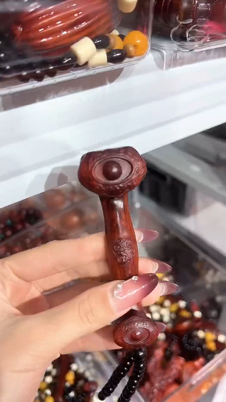 【闪购商品】非洲紫檀（红花梨）紫檀木如意手把件