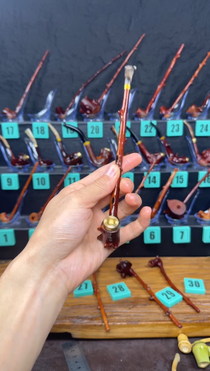 红*毛一物一图檬子木手工香烟嘴