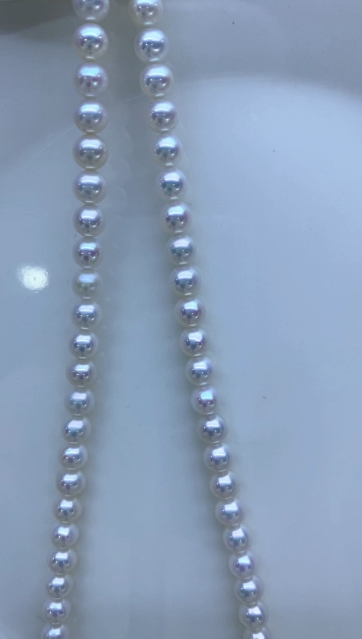 【闪购商品】淡水珍珠项链18K金镶嵌5-6