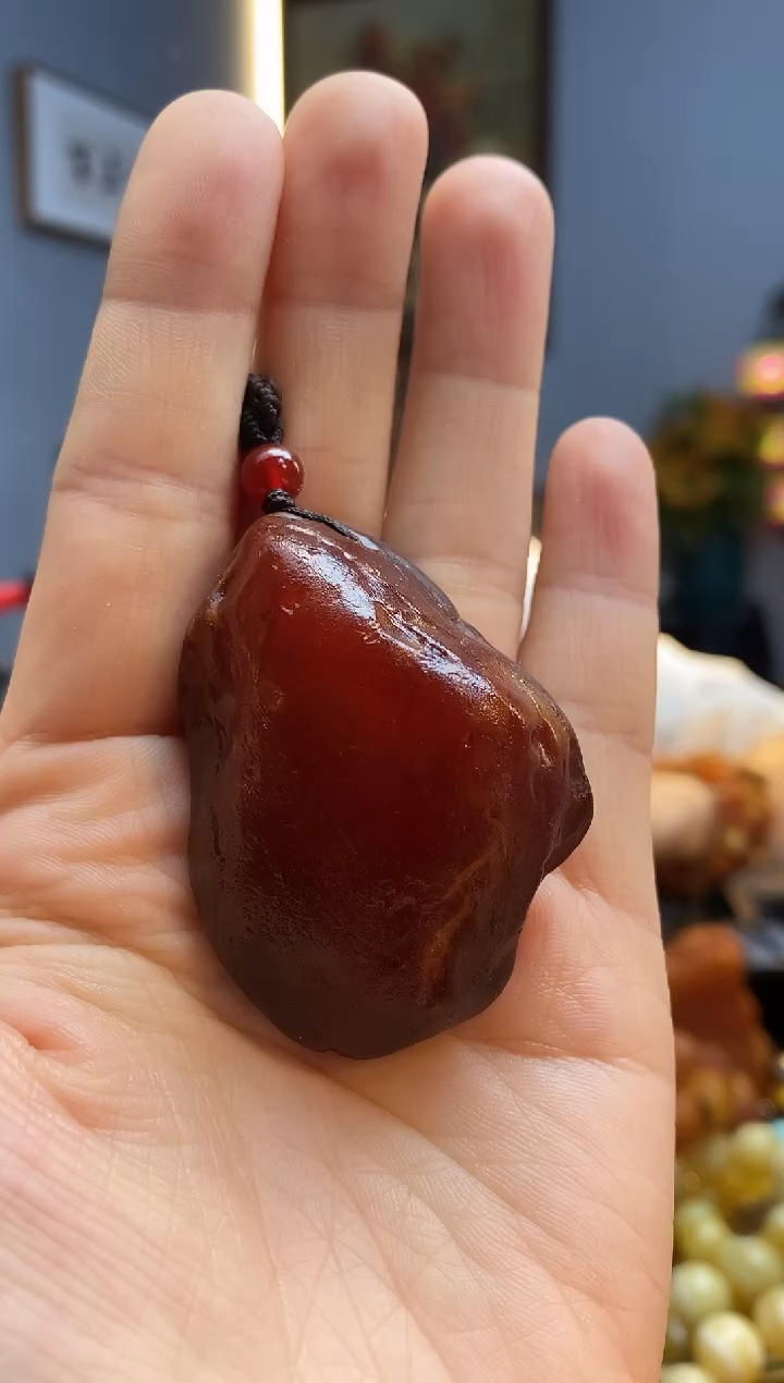 琥珀颈饰未镶嵌挂件