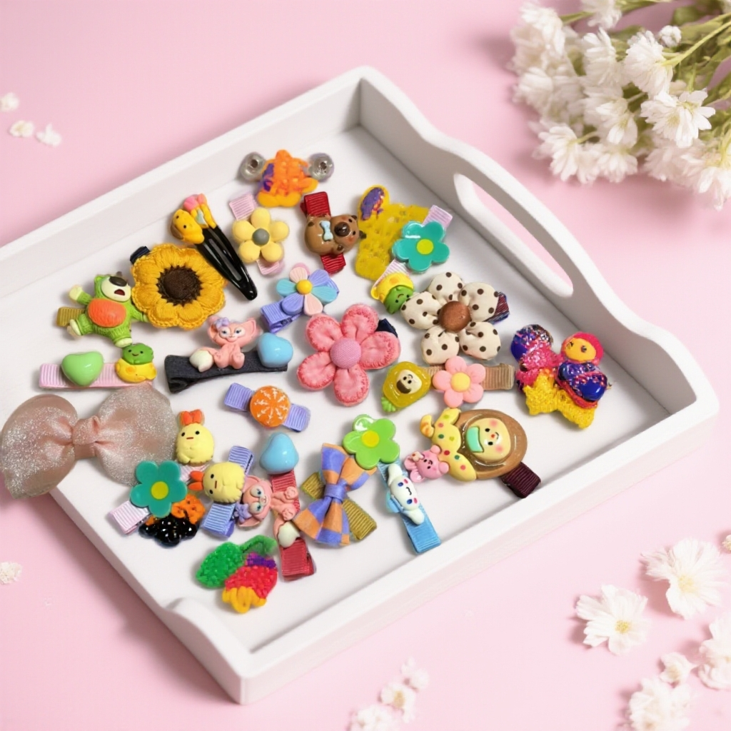 甜美可爱卡通风发饰少女风发卡公主女鸭嘴夹女童BB夹