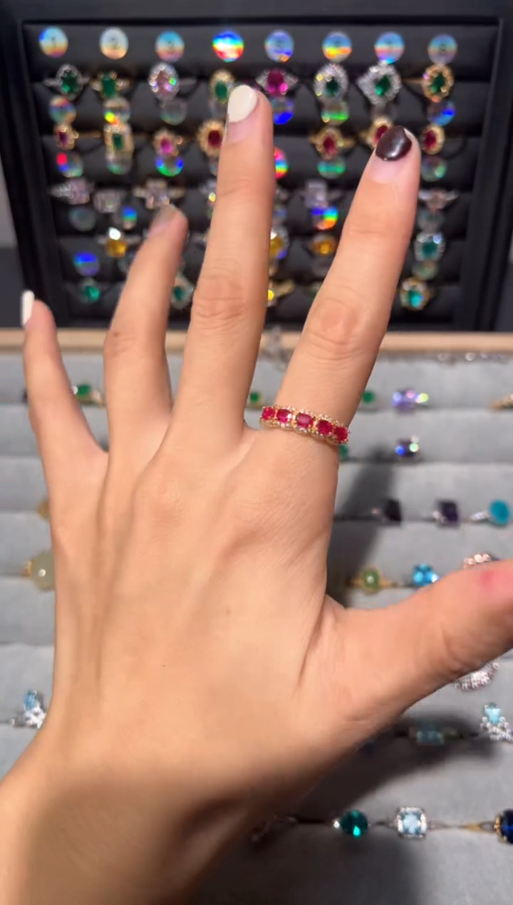 【闪购商品】红宝石戒指银S925镶嵌00000