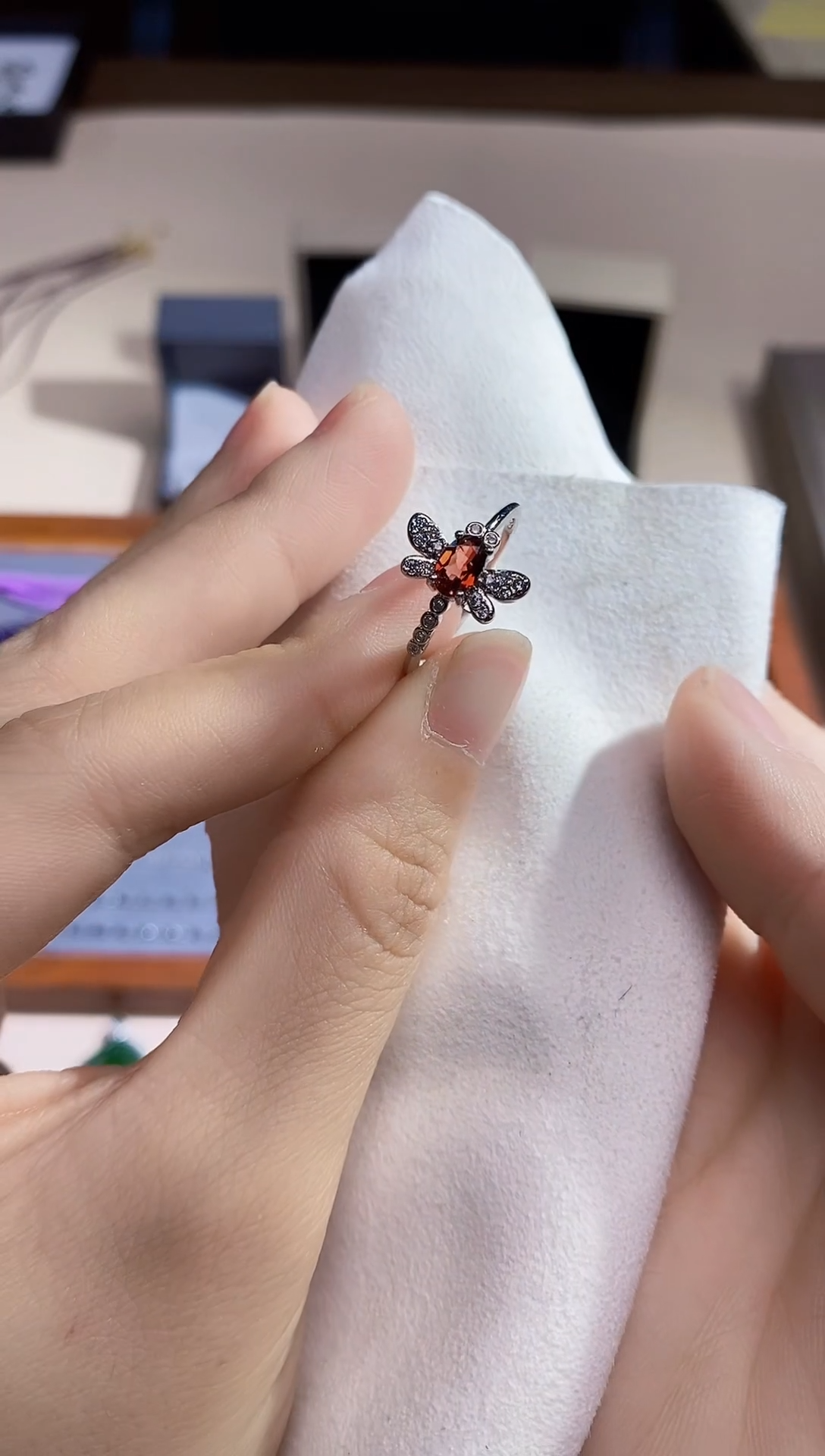 【闪购商品】石榴石戒指未镶嵌多样性 发其一  【24】