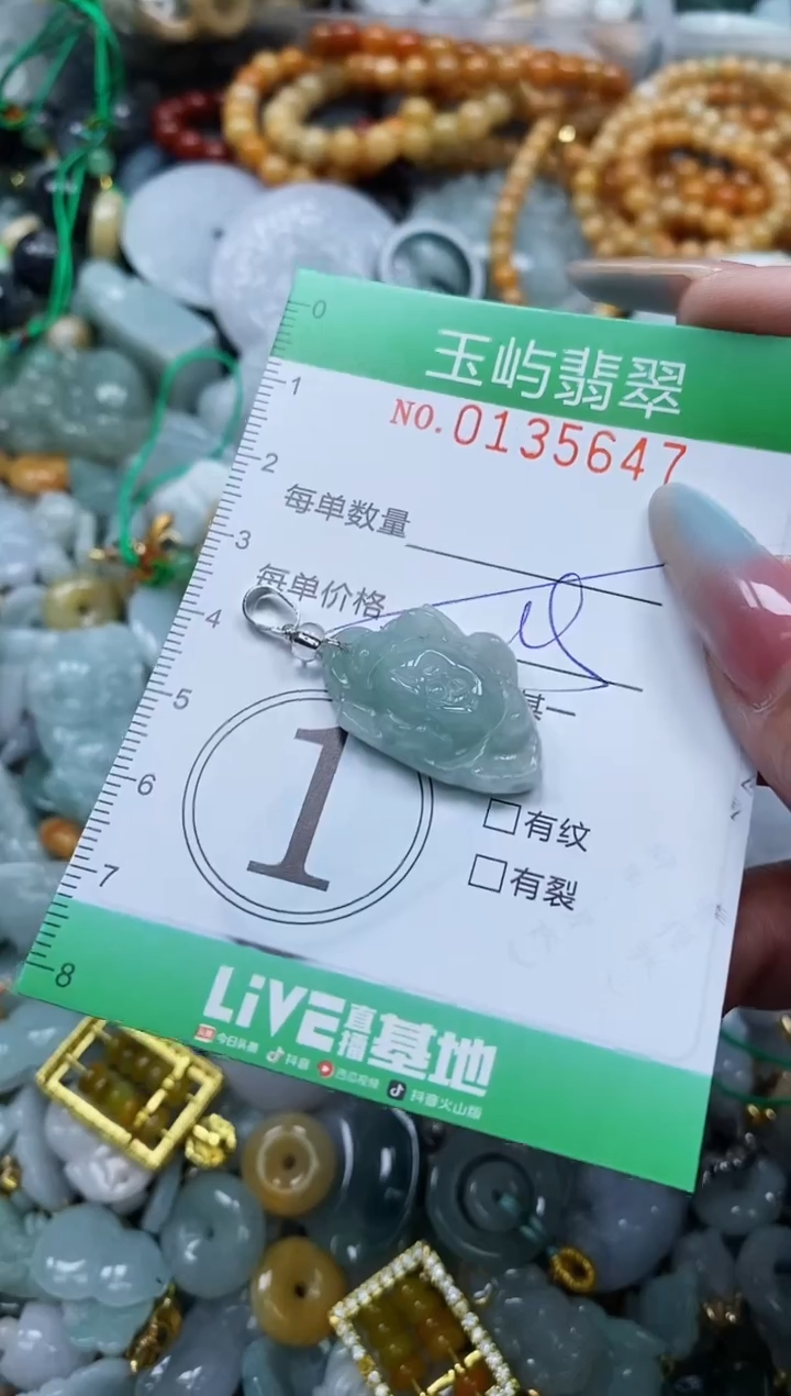 翡翠未镶嵌颈饰闪购0135647多样性发其一