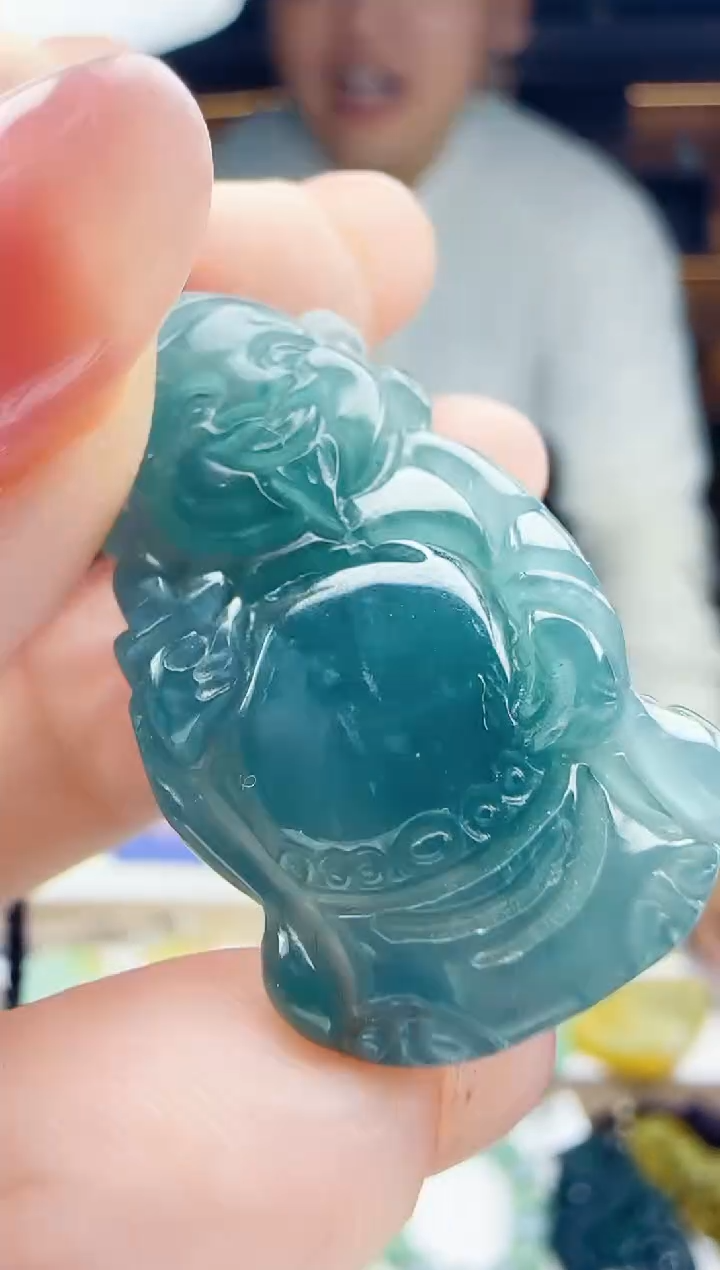 颈饰未镶嵌翡翠多样性发其一 小财神