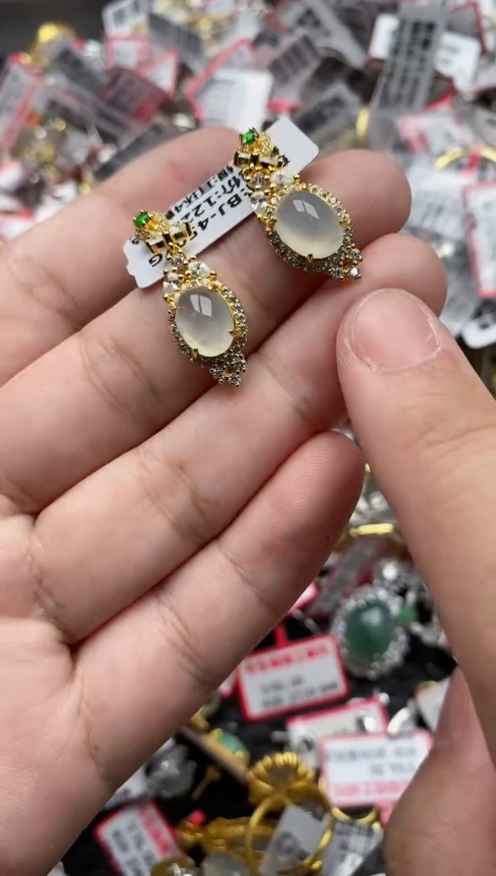 【闪购商品】翡翠戒指银S925镶嵌4444----2