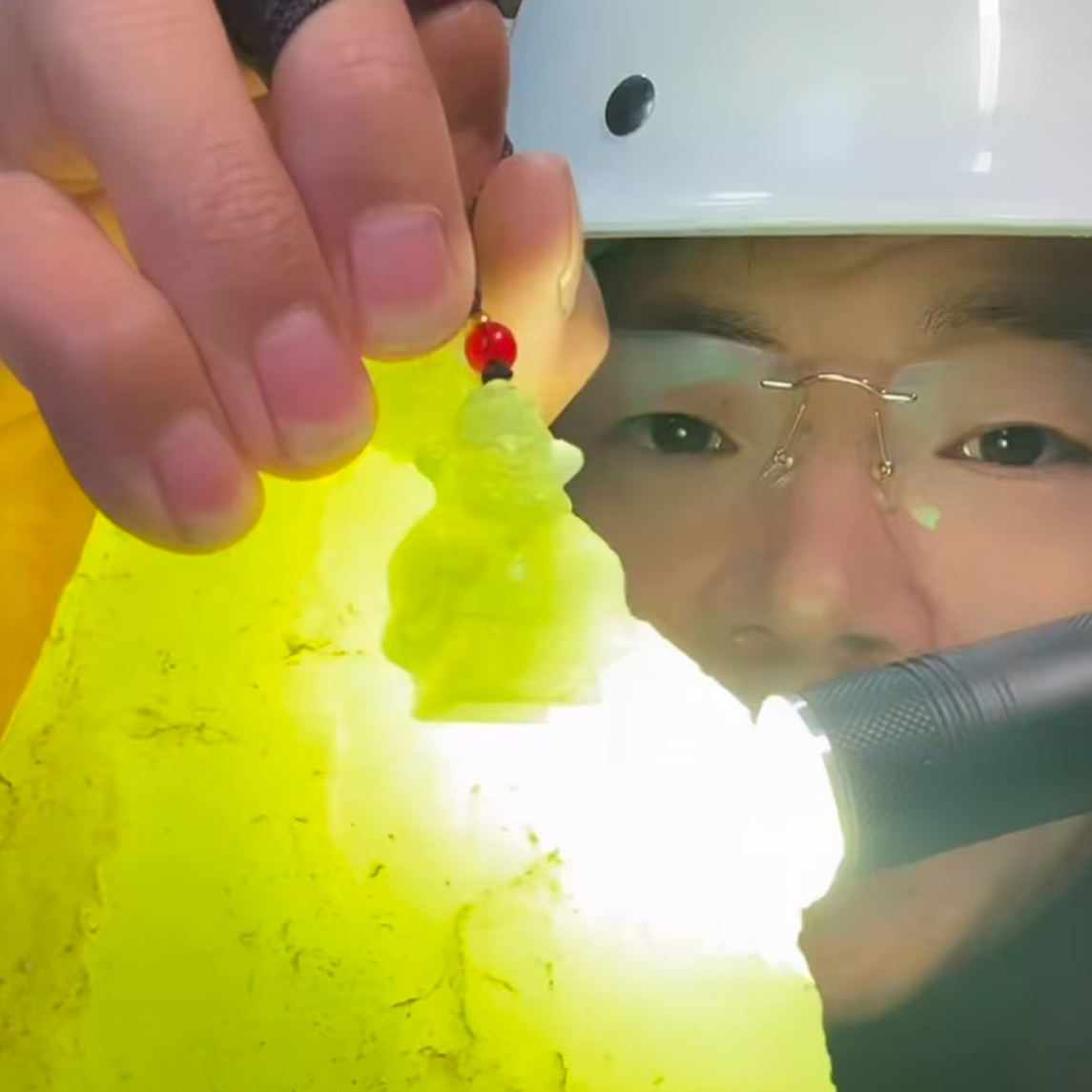 《抖音质检》纯天然冰透财神多样性发其一XL‘’