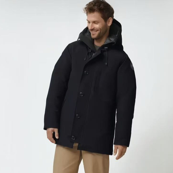 99新 CANADA GOOSE A9376 canada goose 黑色 羽绒服 99新 m码 